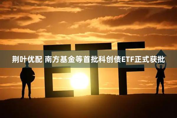 荆叶优配 南方基金等首批科创债ETF正式获批