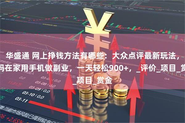 华盛通 网上挣钱方法有哪些：大众点评最新玩法，宝妈在家用手机做副业，一天轻松900+，_评价_项目_赏金